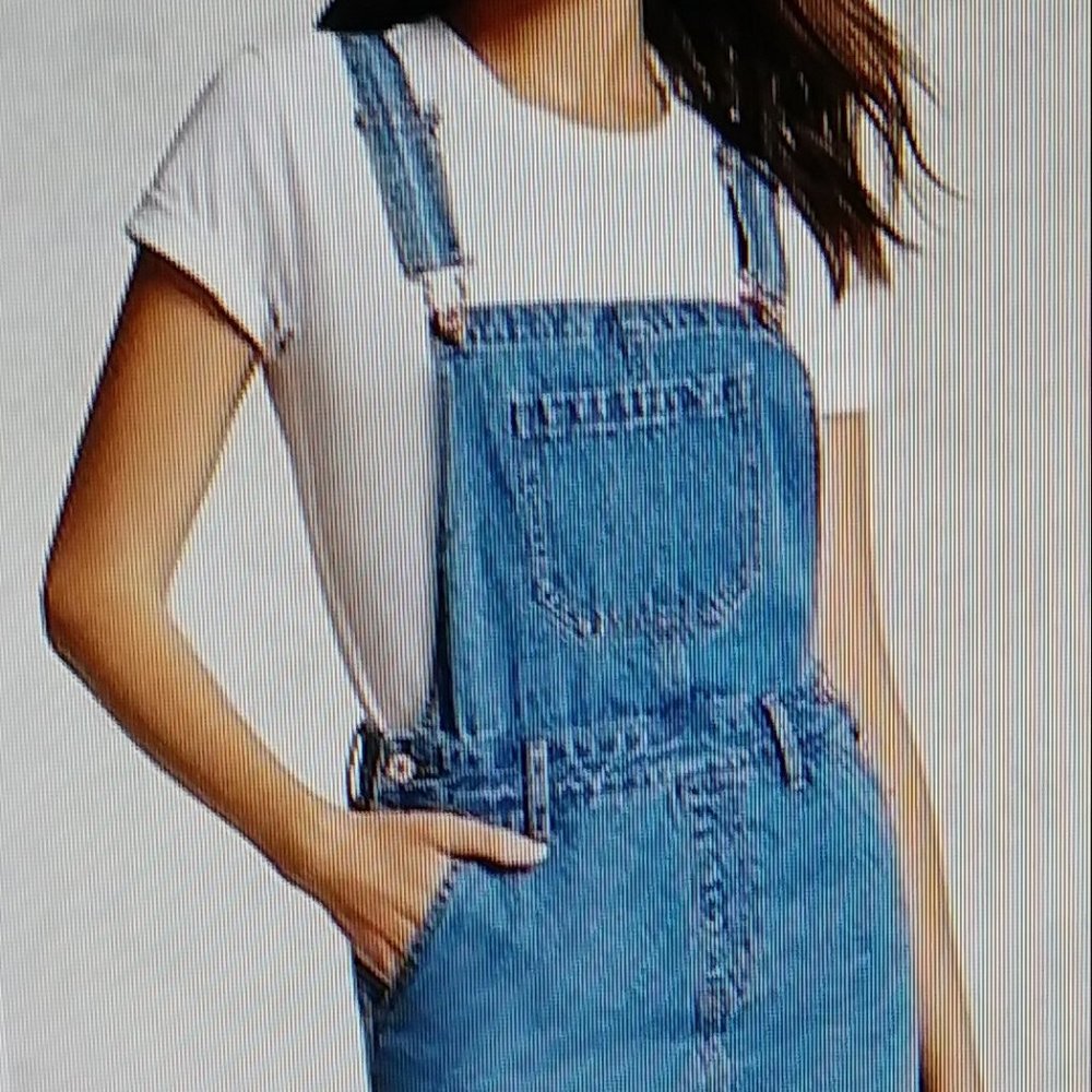 Forever 21 Overall Mini Dress Size Small - Picture 2 of 13